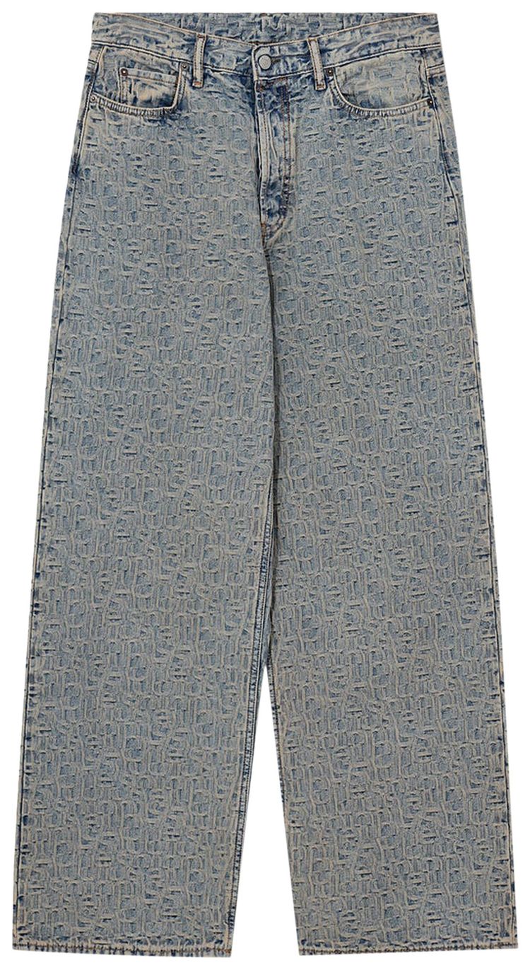 Acne Studios 1981M Monogram Pants BlueBeige