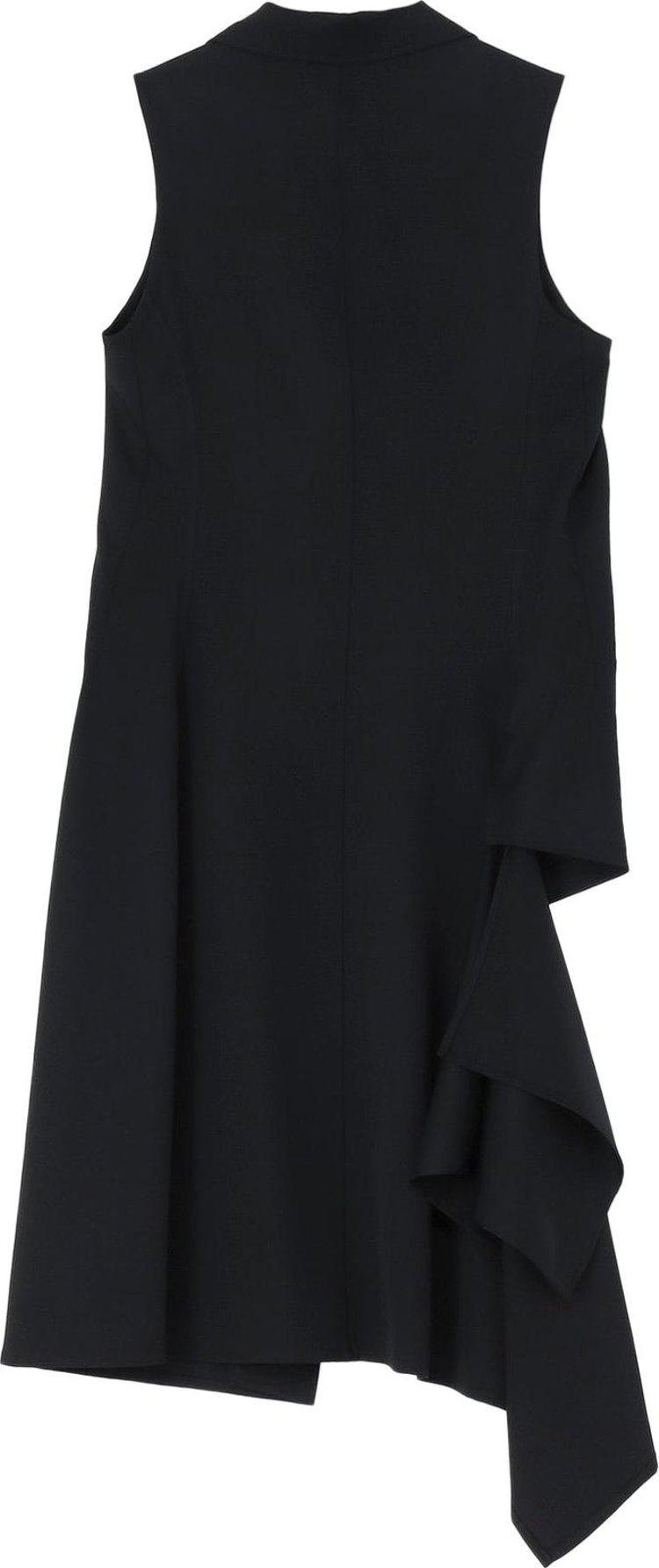 Yohji Yamamoto Sleeveless Long Jacket Black