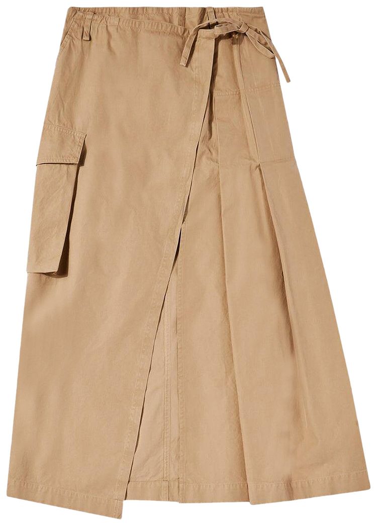 Dries Van Noten Canvas Skirt Beige