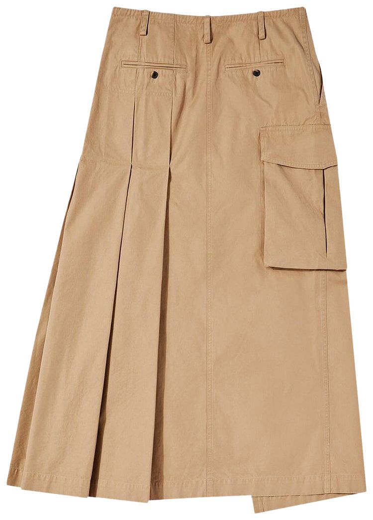 Dries Van Noten Canvas Skirt Beige