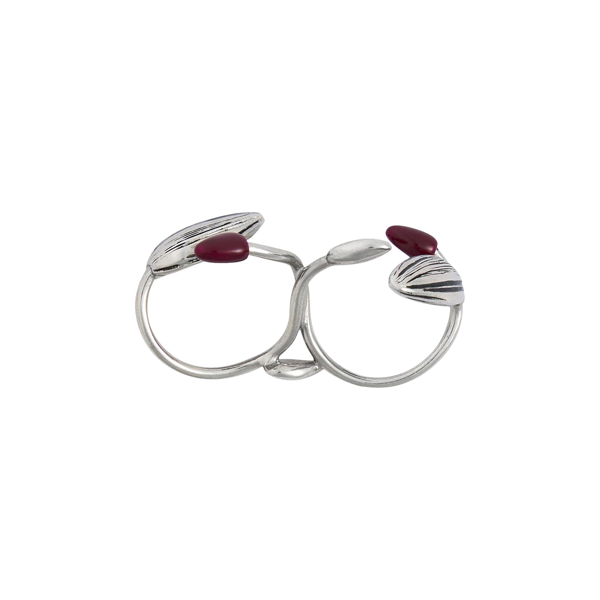 SS25 LEMAIRE◆Girasol ジラソル ダブルリング Buy Lemaire Girasol Double Ring 'Silver' - JW0026 LO036