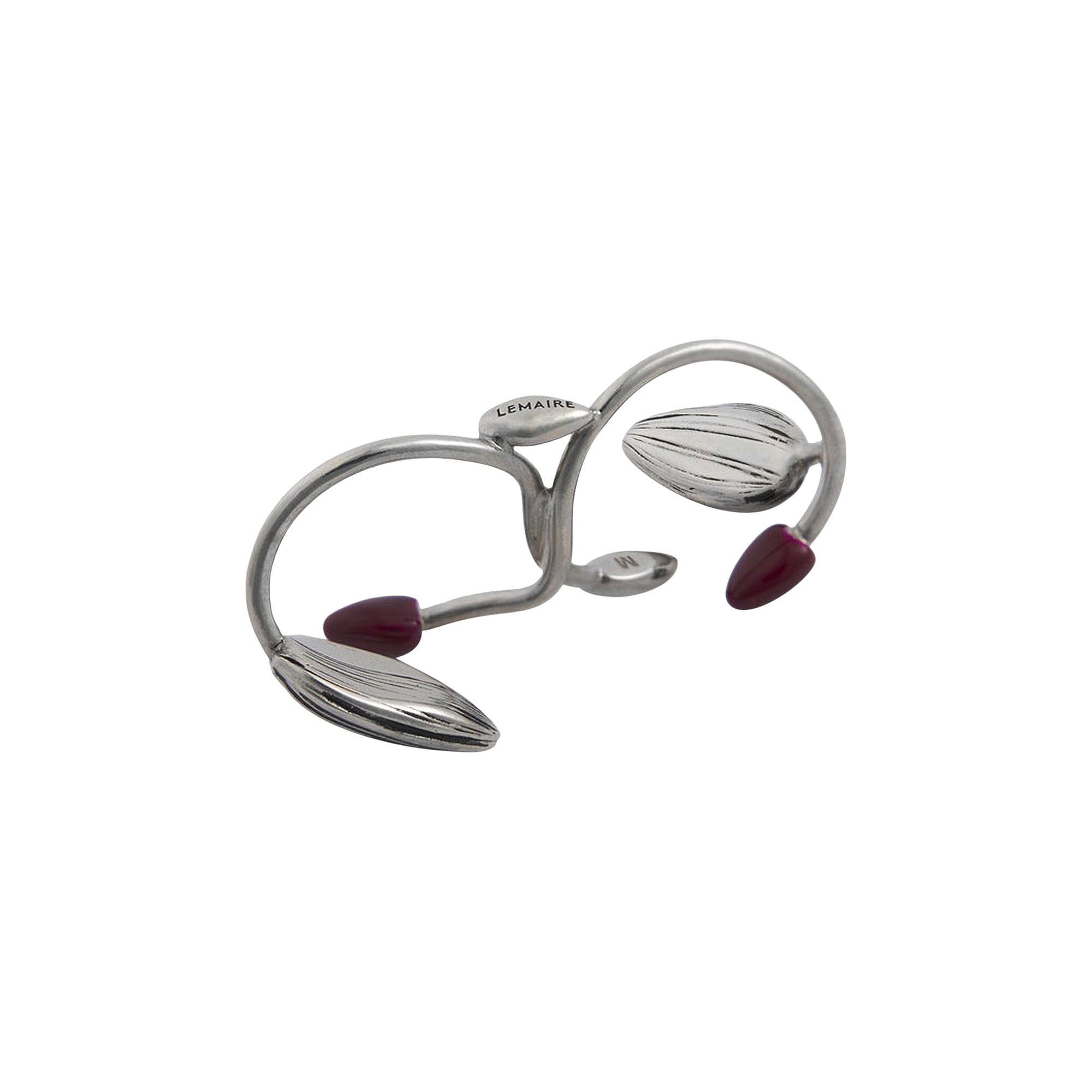 SS25 LEMAIRE◆Girasol ジラソル ダブルリング Buy Lemaire Girasol Double Ring 'Silver' - JW0026 LO036
