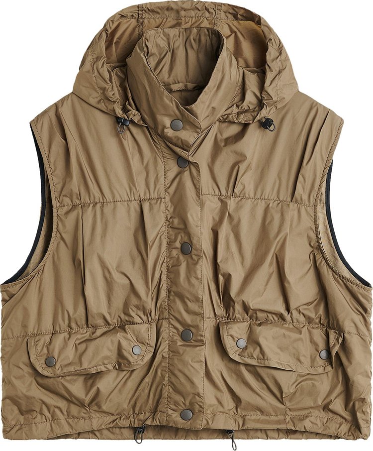 Our Legacy Cropped Exhale Puffa Vest Cavalry Olive