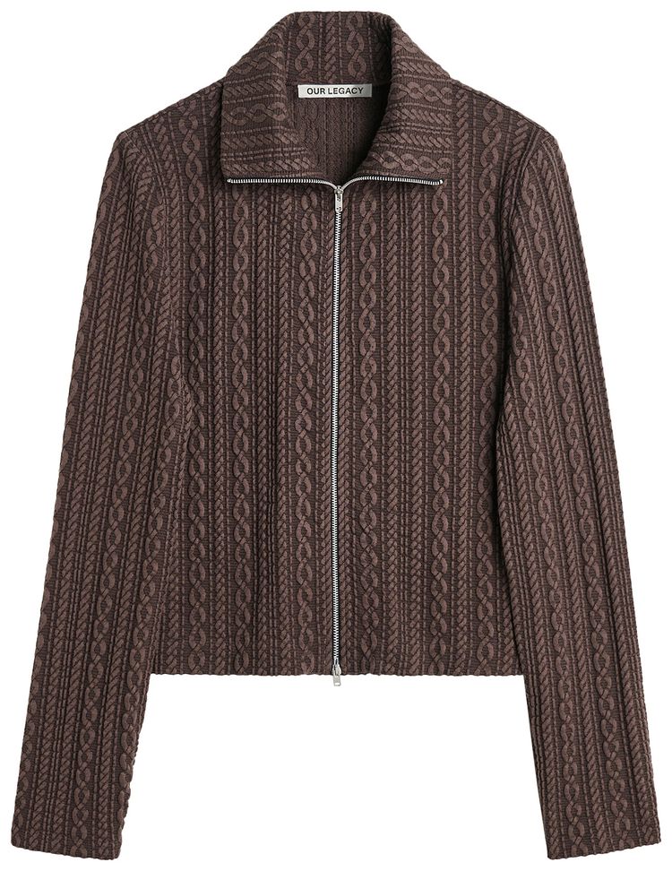 Our Legacy Slim Zip Long Sleeve Indulgent Choco
