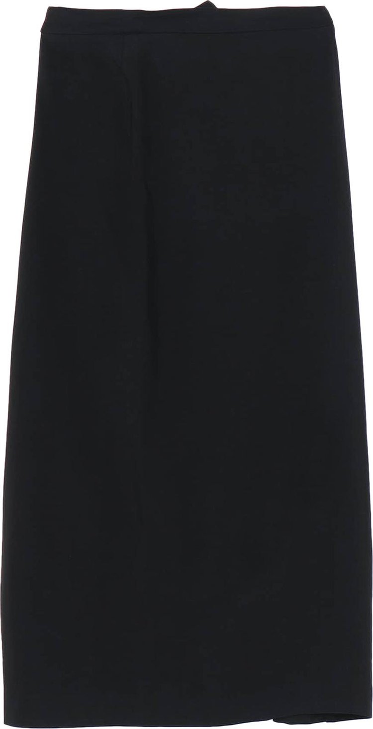 Ys Double Belted Skirt Black