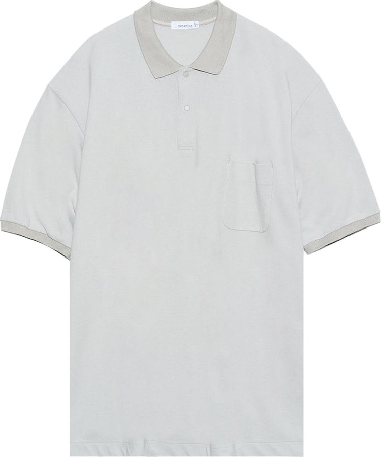 nanamica Short-Sleeve Polo Shirt 'Light Grey'