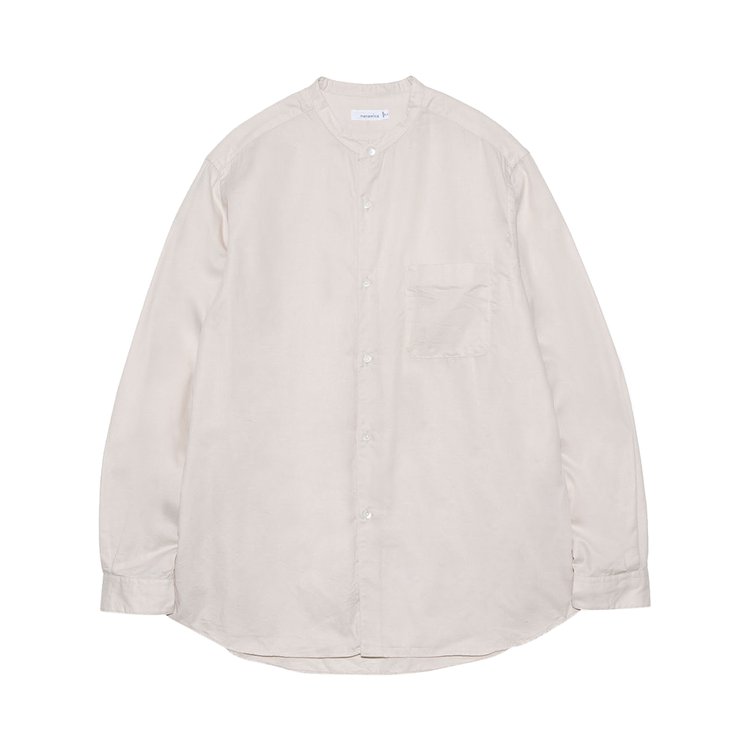 nanamica Band Collar Panama Shirt 'Natural'