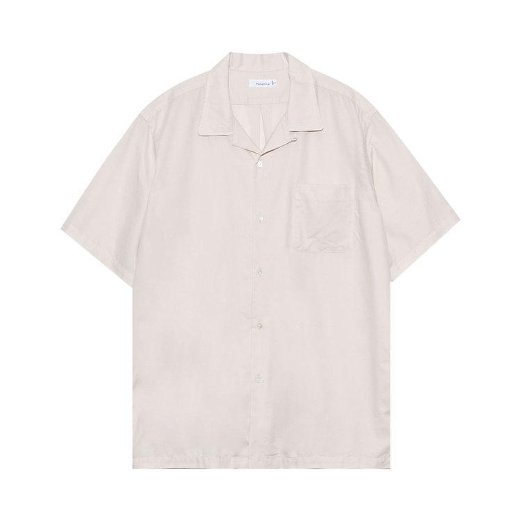 nanamica Open Collar Panama Short-Sleeve Shirt 'Natural'
