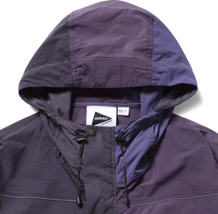 Gramicci x And Wander Patchwork Wind Hoodie MulticolorPurple