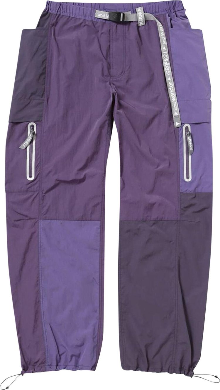 Gramicci x And Wander Patchwork Wind Pant MulticolorPurple