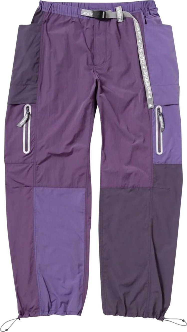 Gramicci x And Wander Patchwork Wind Pant 'Multicolor/Purple'