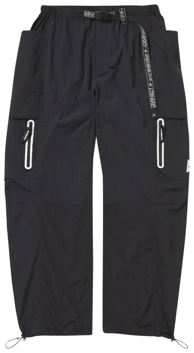Gramicci x And Wander Patchwork Wind Pant Black