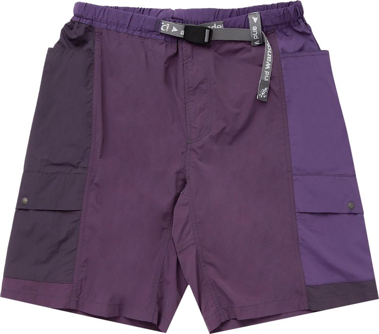 Gramicci x And Wander Patchwork Wind Short 'Multicolor/Purple'