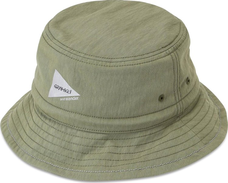 Gramicci x And Wander Nyco Hat 'Olive'