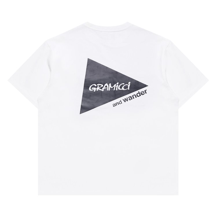 Gramicci x And Wander Back Print Tee White