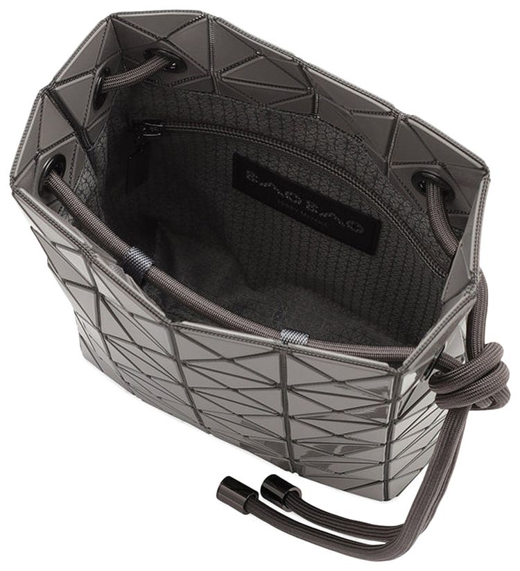 Bao Bao Issey Miyake Wring One Tone Shoulder Bag Dark Grey