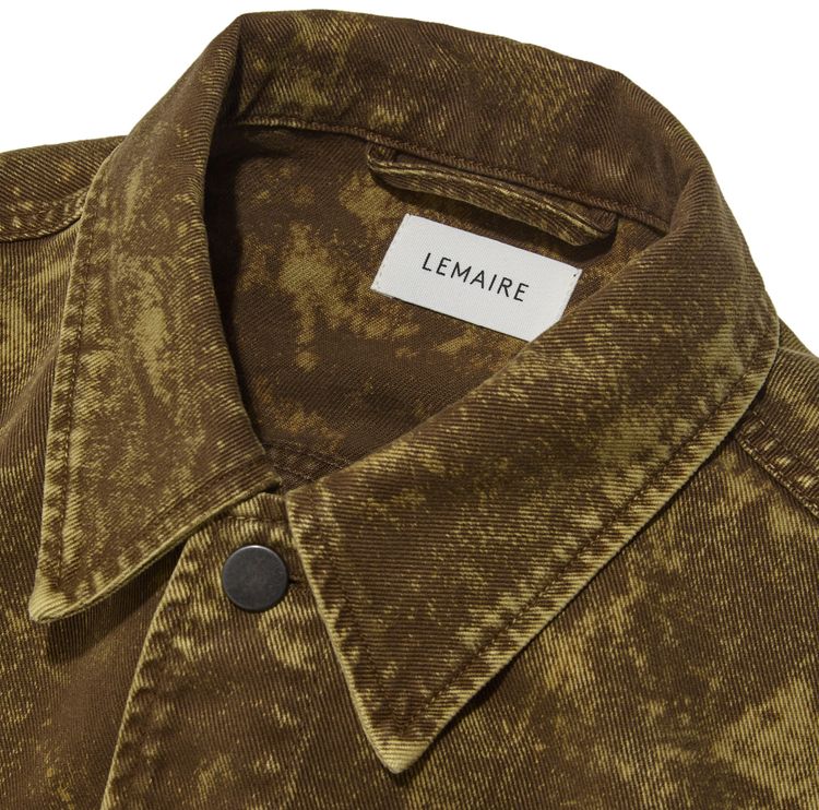 Lemaire Boxy Trucker Jacket Acid Snow Bronze