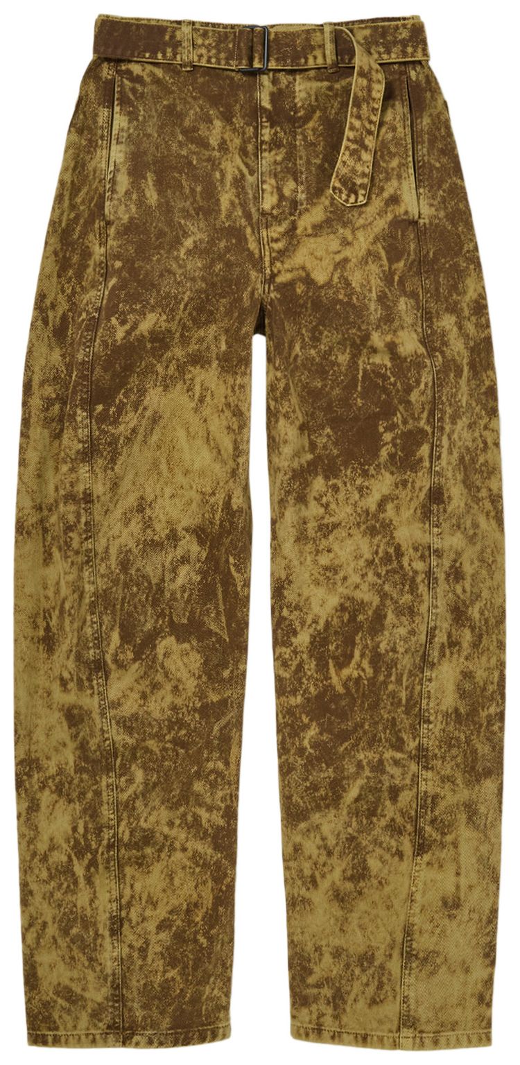 Lemaire Twisted Belted Pants Acid Snow Bronze