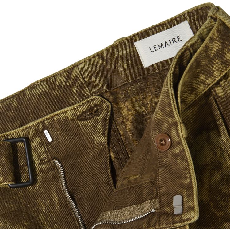 Lemaire Twisted Belted Pants Acid Snow Bronze