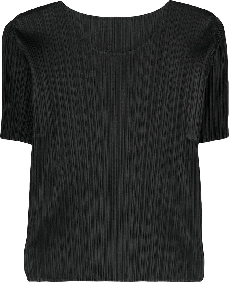 Pleats Please Issey Miyake Basic Shirt Black