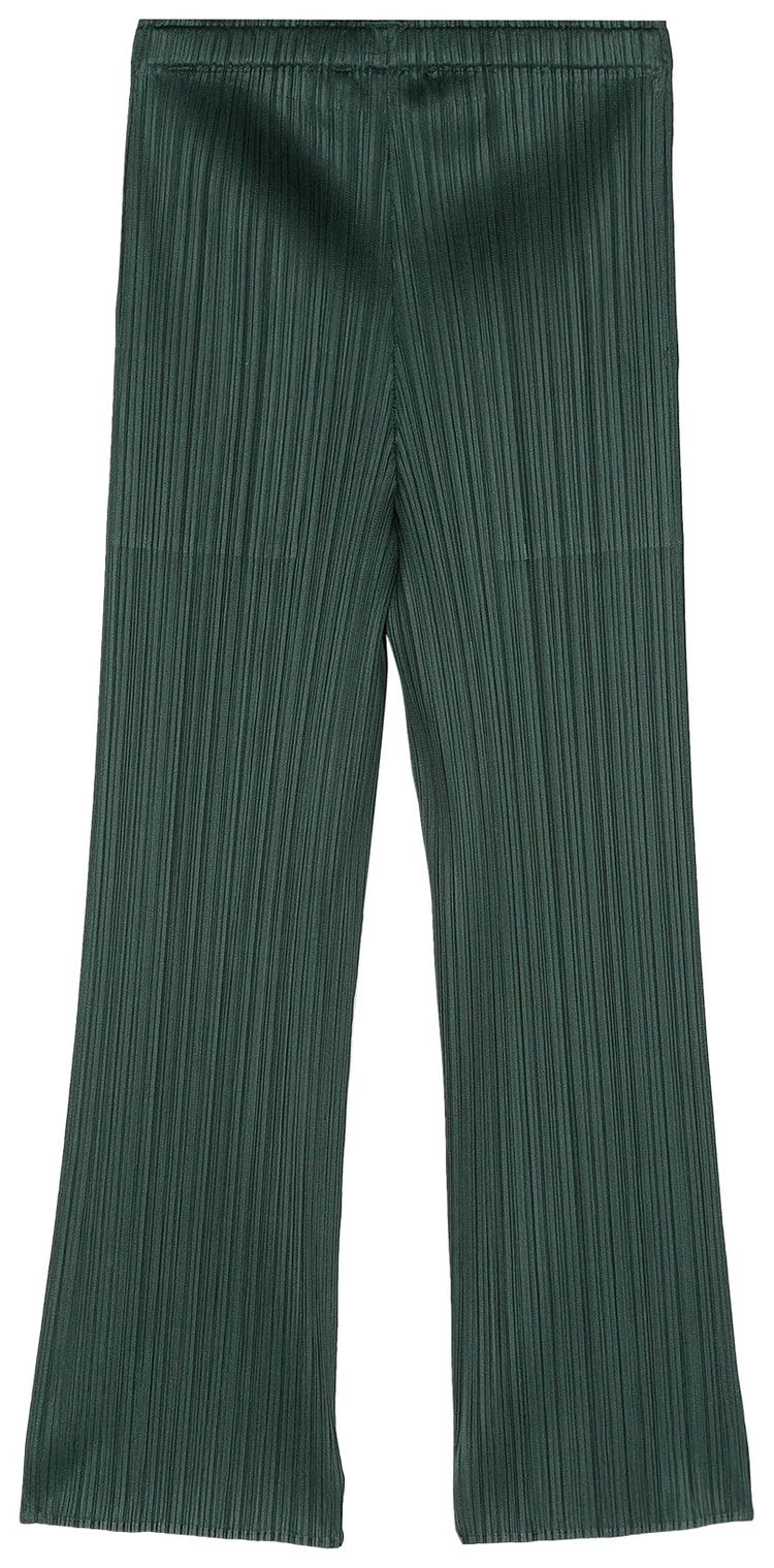 Pleats Please Issey Miyake MC March Pants Dark Green