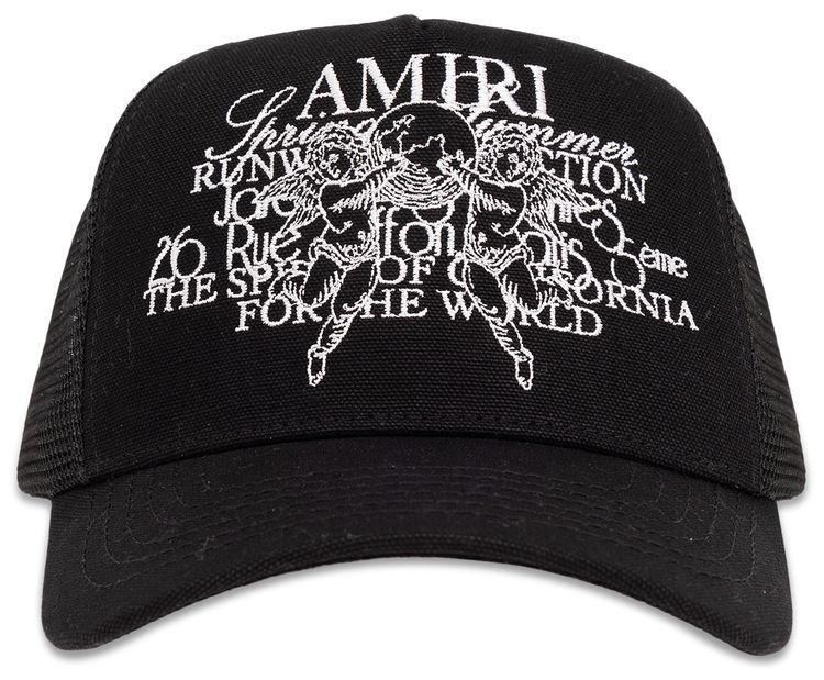 Amiri Cherub Trucker Cap Black