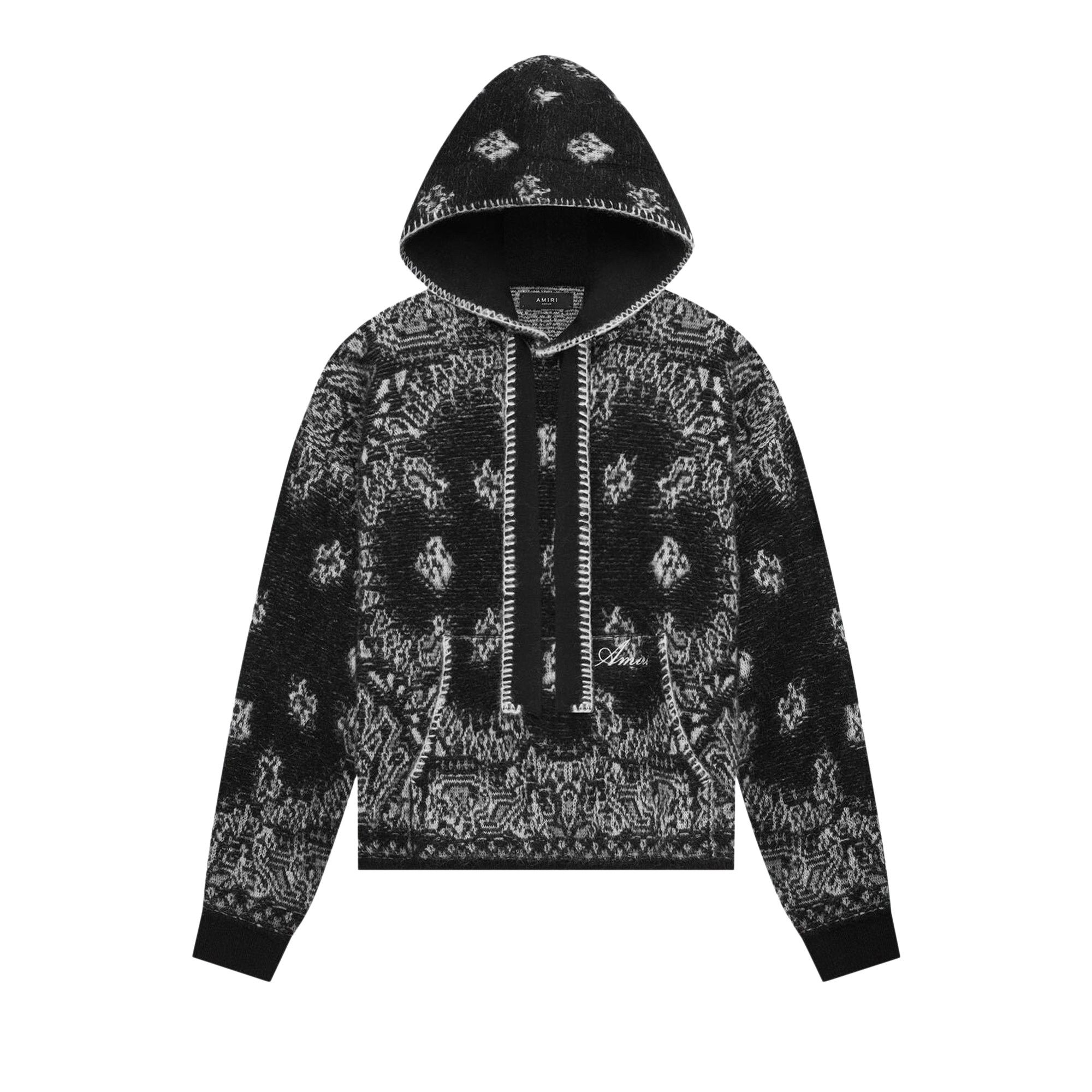 Buy Amiri Bandana Hoodie 'Black' - PS24MKH002 001 BLAC | GOAT