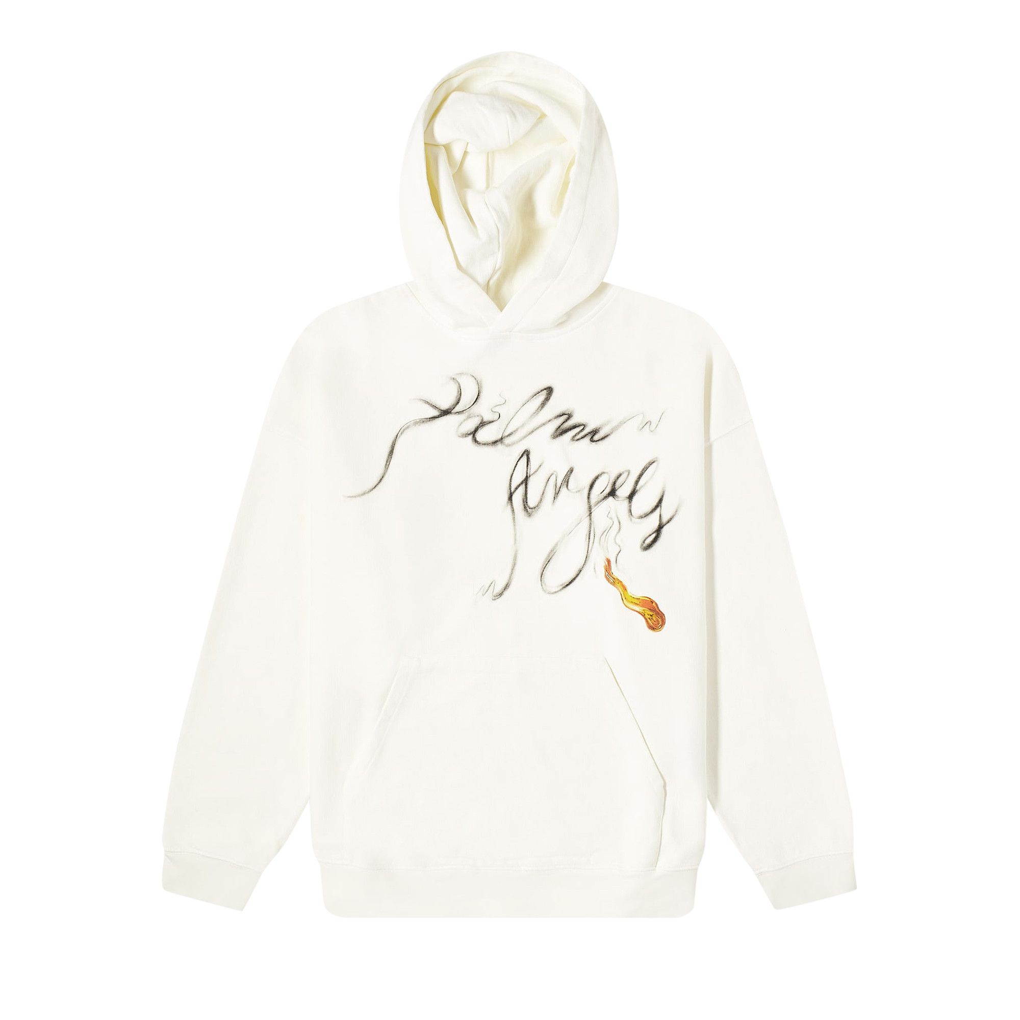 【残りわずか！】Palm Angels オフホワイト Foggy フーディ Palm Angels Foggy logo-print Hoodie | White | FARFETCH