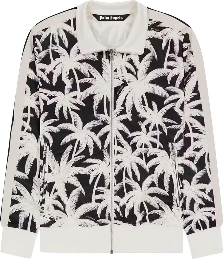 Palm Angels Palms All Over Track Jacket Off WhiteBlack