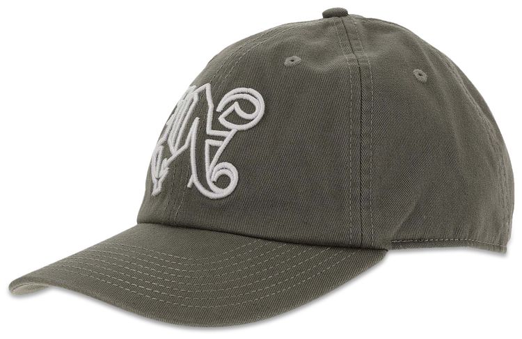 Palm Angels Monogram Cap MilitaryWhite