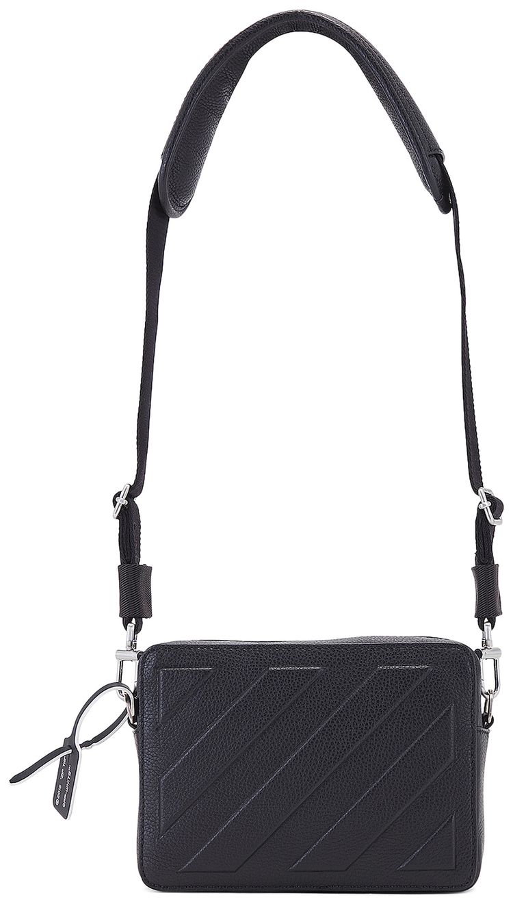 Off White Diag Camera Bag BlackWhite
