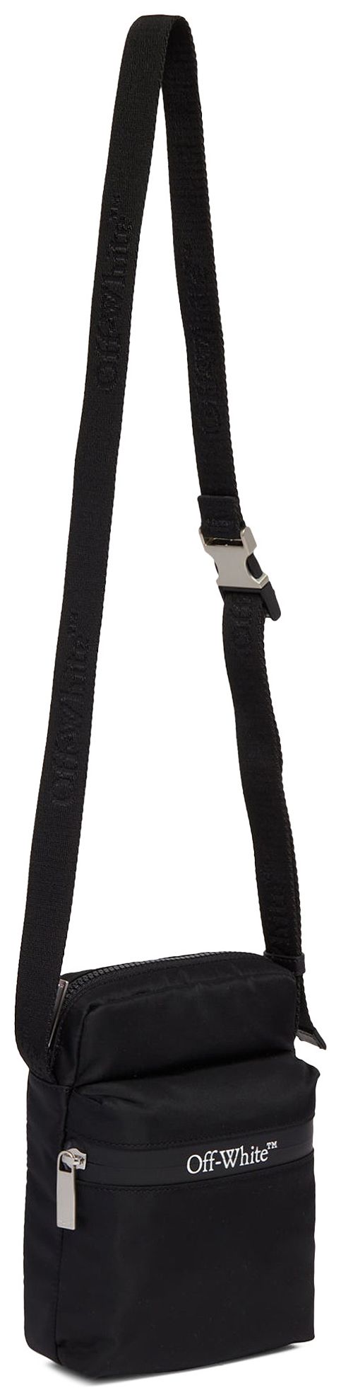 Off White Outdoor Crossbody Bag BlackWhite