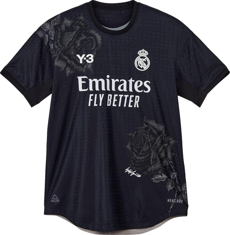 Y-3 x Real Madrid 4th Authentic Jersey 'Black'