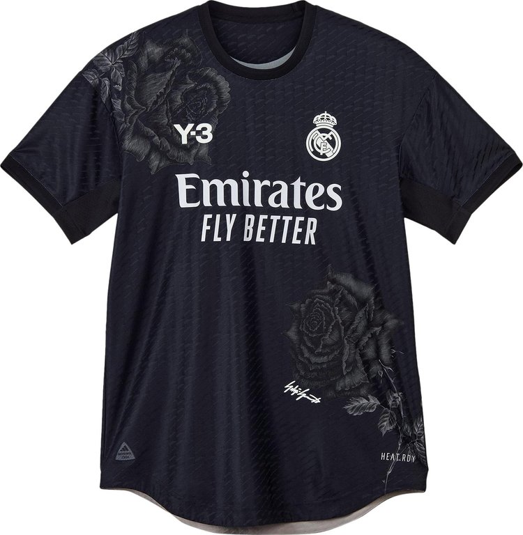 Y 3 x Real Madrid 4th Authentic Jersey Black