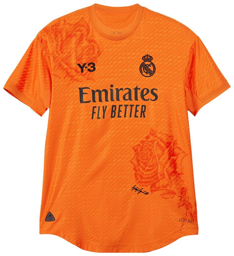 Y 3 x Real Madrid 4th Authentic Jersey Orange
