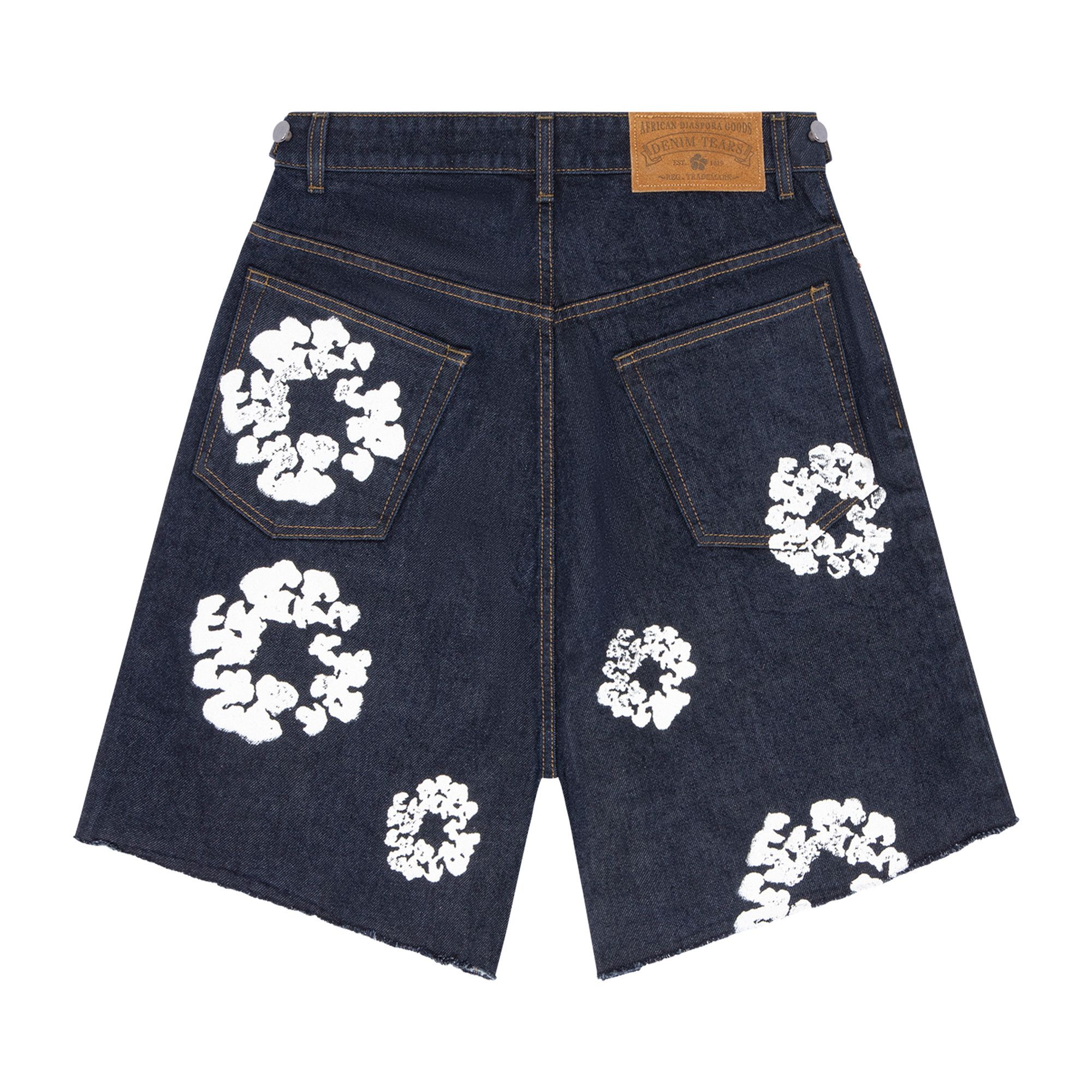 Buy Denim Tears Wreath Jean Short Selvedge 027 043 SELV GOAT UK