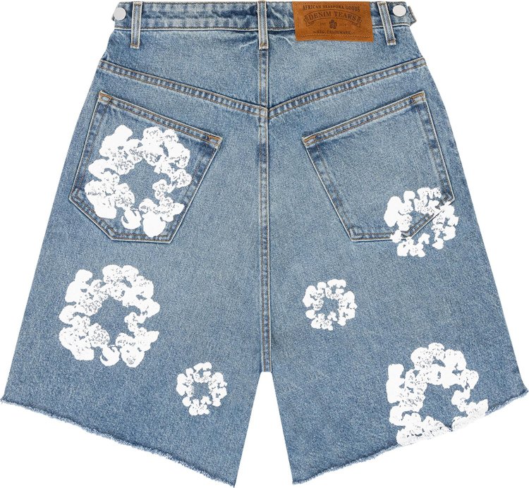 Denim Tears Wreath Jean Short Light Wash