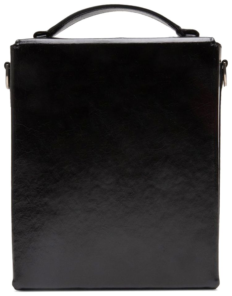 Off White Vintage Leather Box Bag BlackWhite