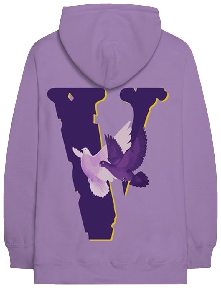 Vlone x Nav Doves Hoodie Purple