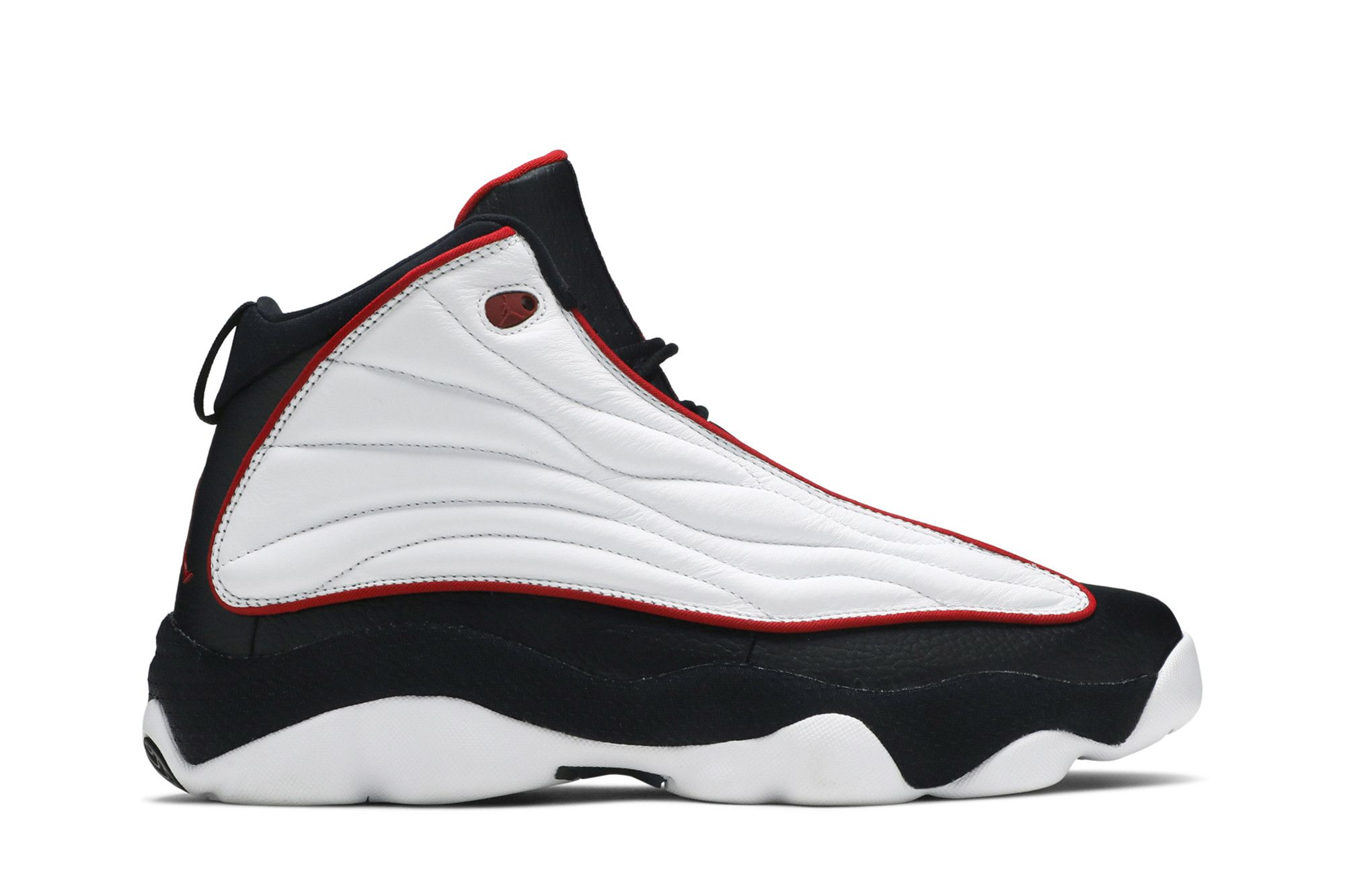 Jordan pro strong red and black deals