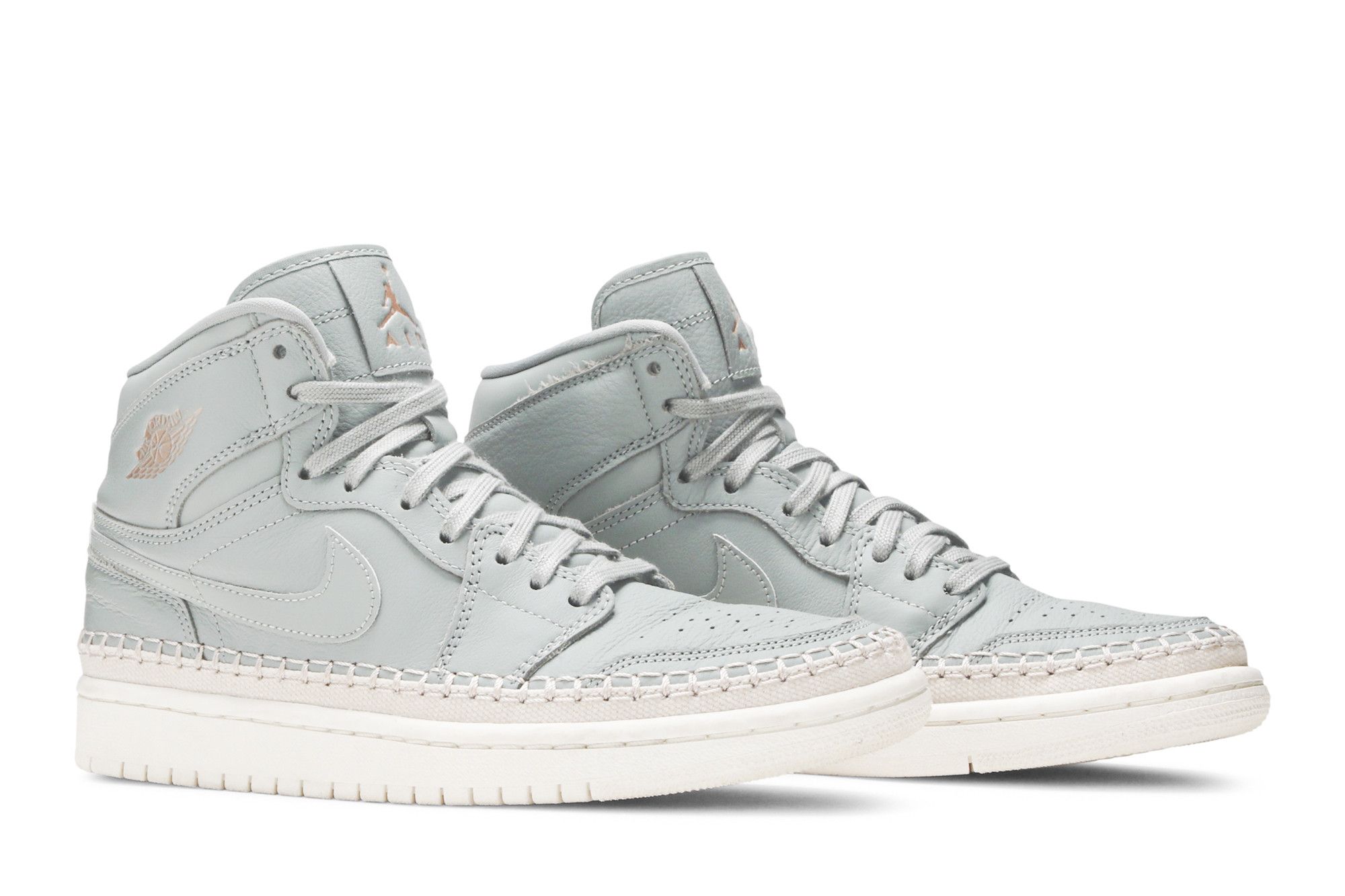 Size 5.0 Wmns Air Jordan 1 Retro High Premium Mica Green