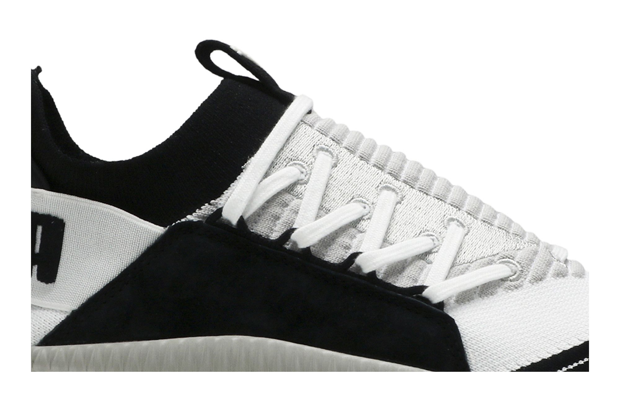 Puma tsugi black and white top