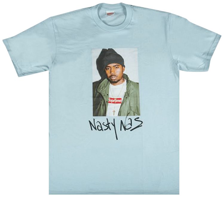 Supreme Nas Tee Light Blue