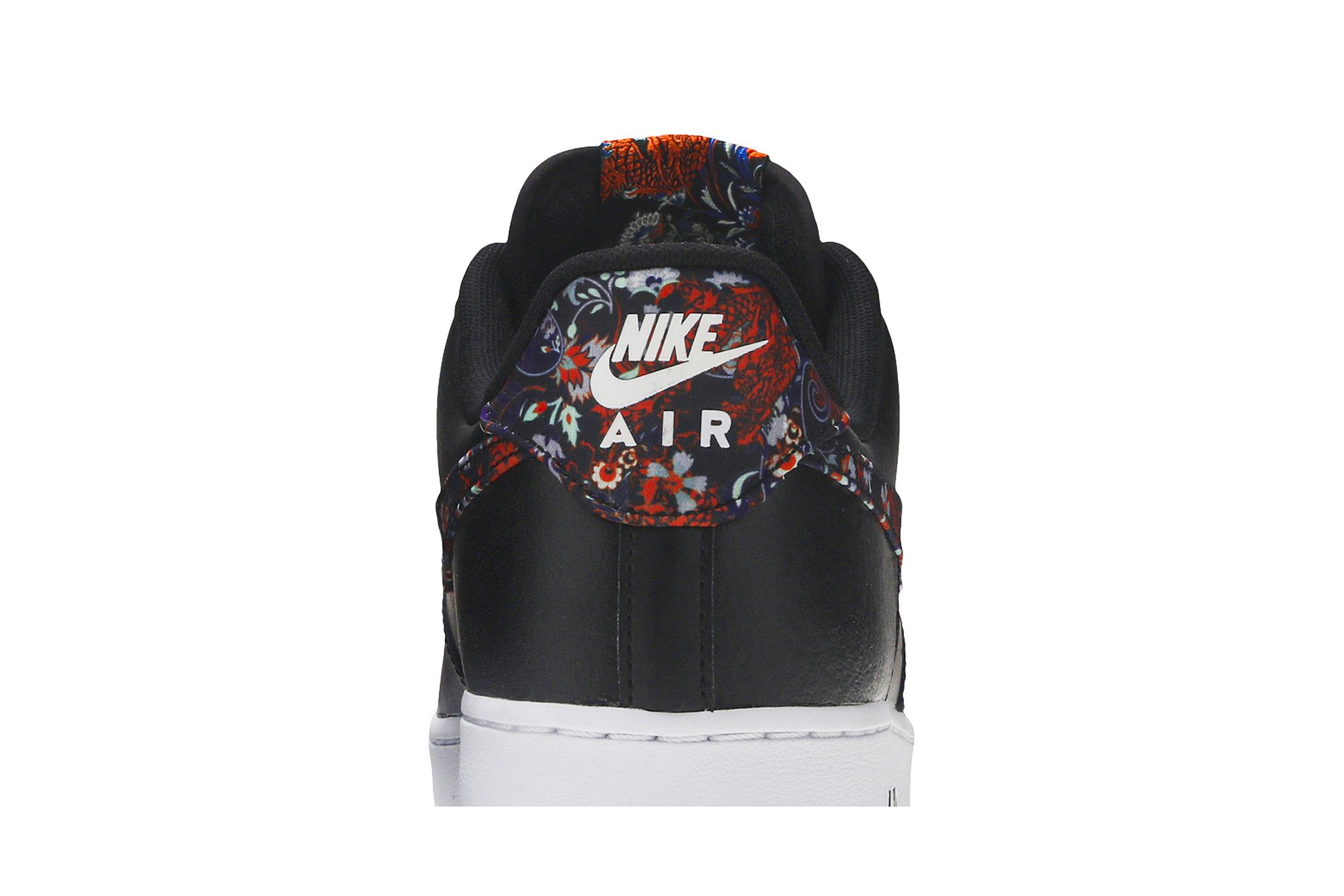 Black nikes with floral swoosh outlet