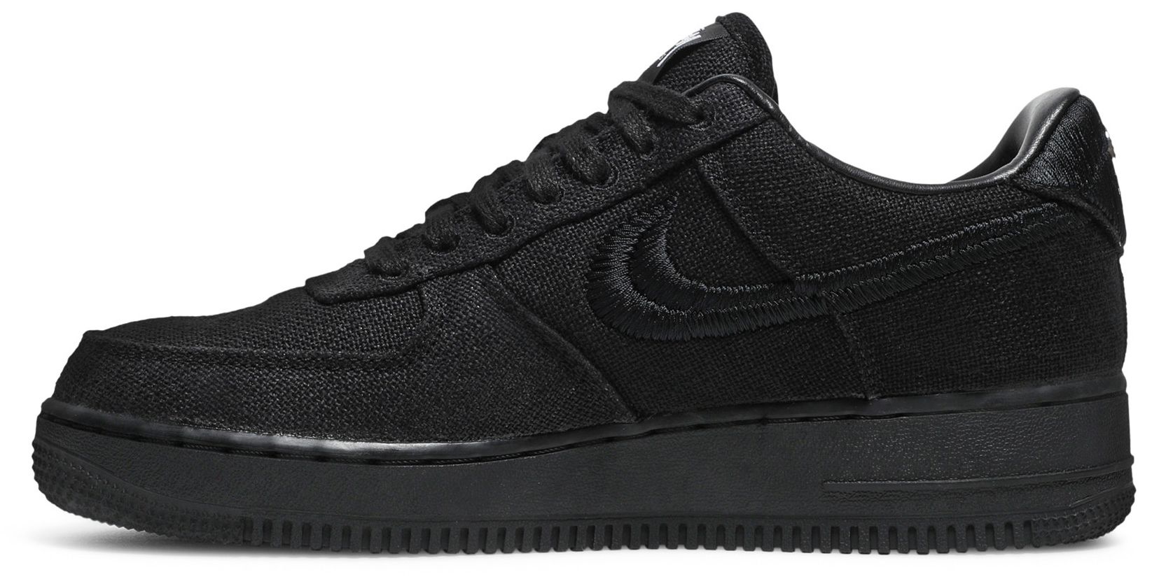 triple black air force 1 stussy