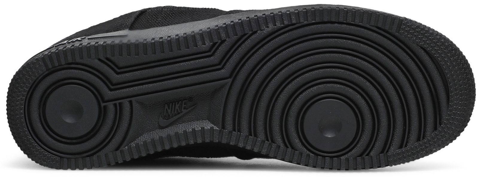 triple black stussy air force 1