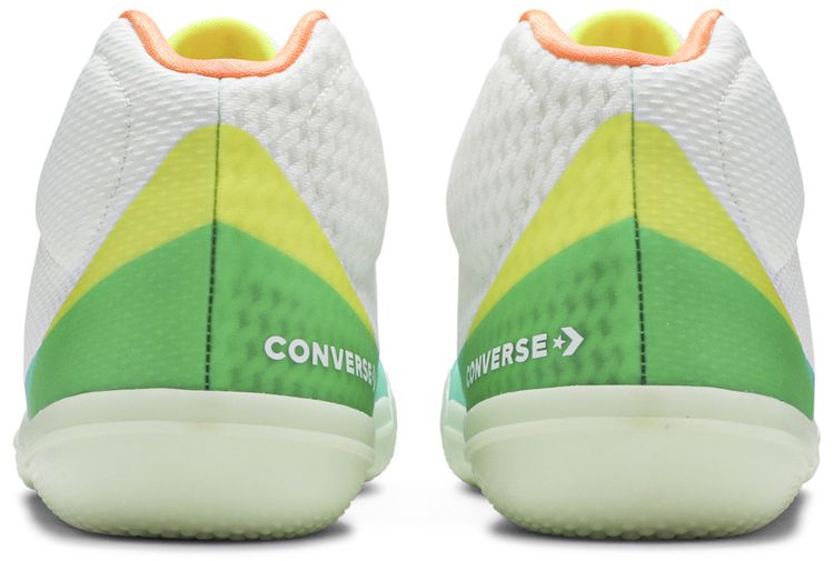 Converse All Star BB Evo Mid Hi Vis Collection   White Green Glow