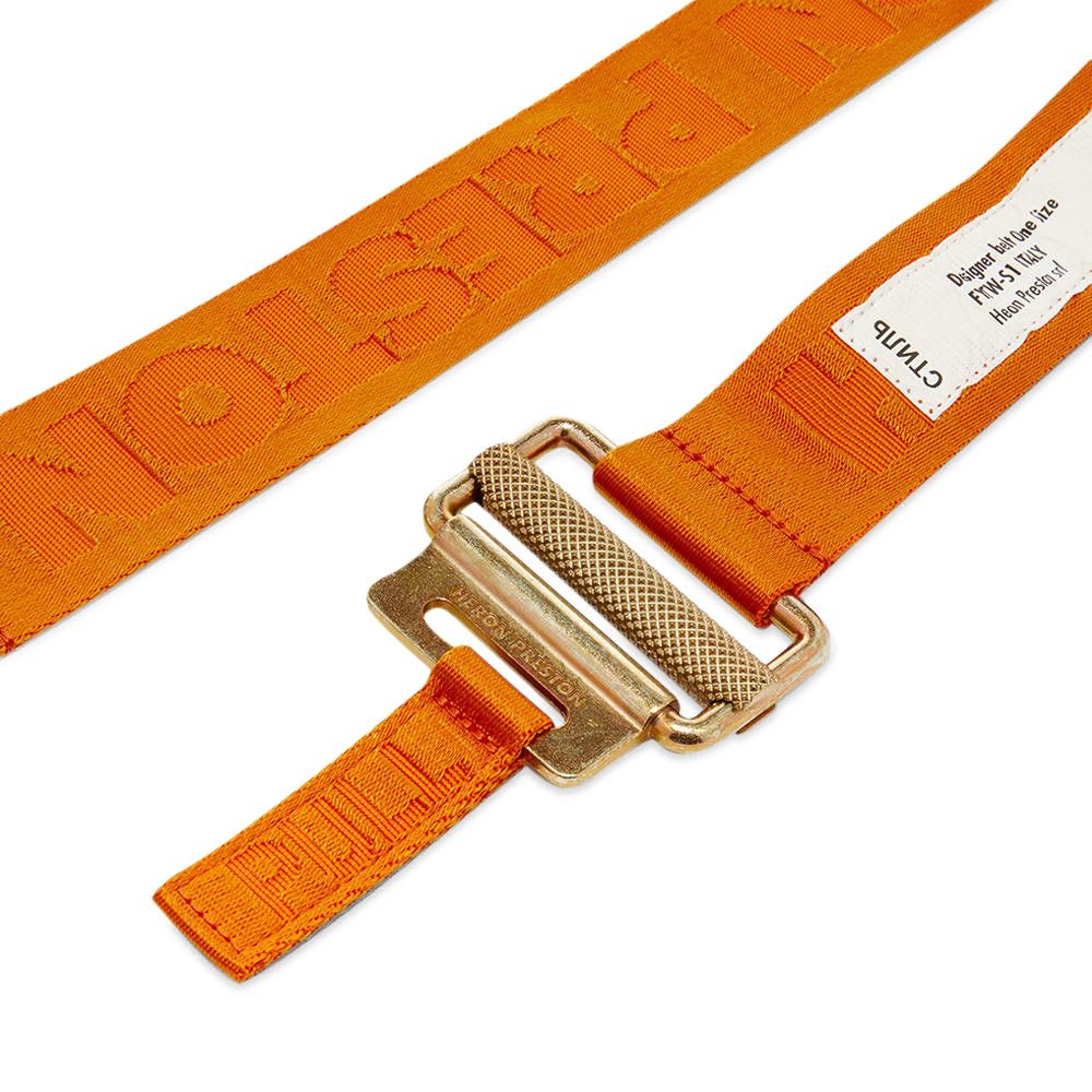 Buy Heron Preston Logo Woven Tape Belt 'Orange/Gold