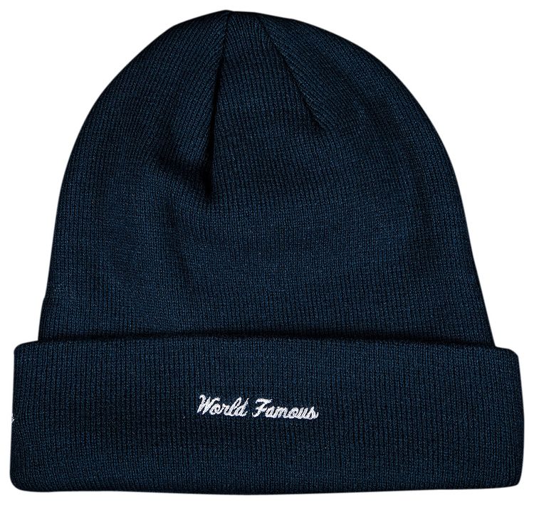 Supreme x New Era Cross Box Logo Beanie Navy