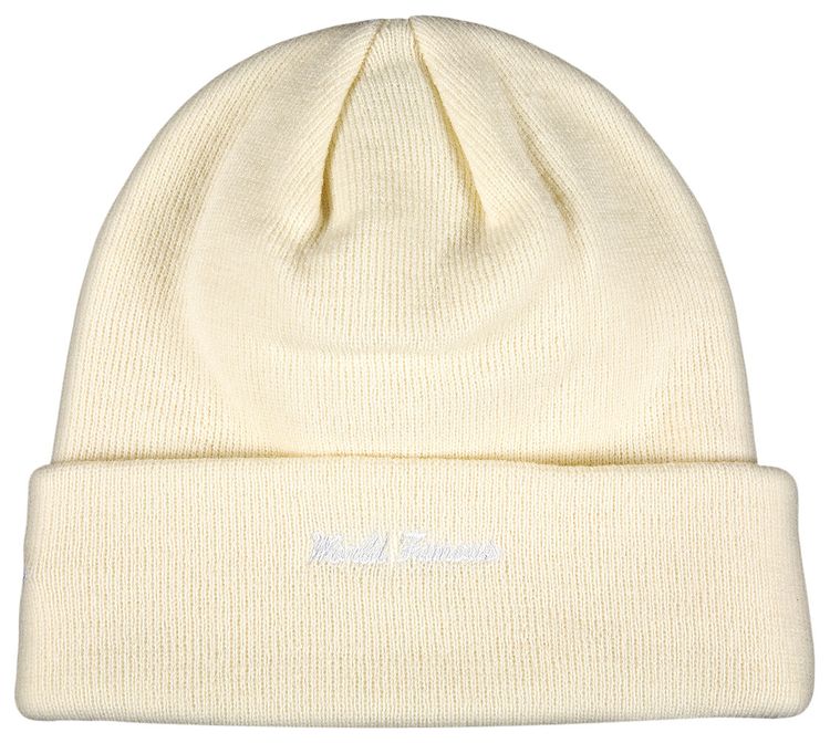 Supreme x New Era Cross Box Logo Beanie Natural